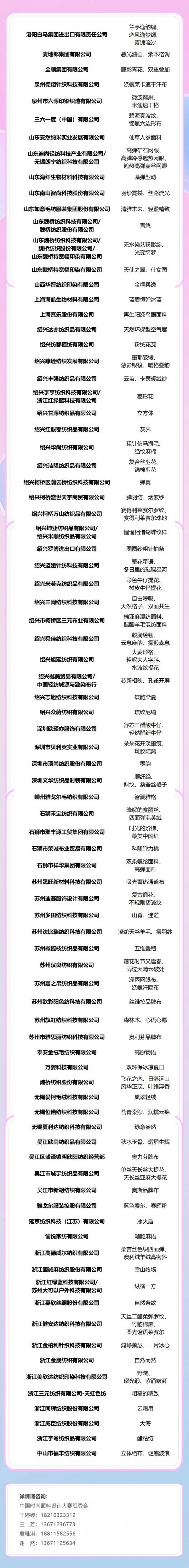 重磅出爐！2025中國時尚面料設計大賽獲獎名單